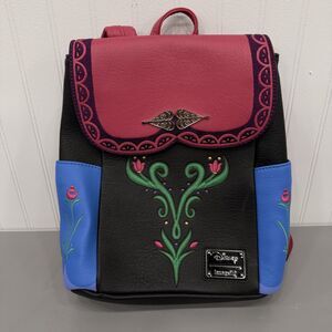 Disney Loungefly Frozen Anna Cosplay Mini Backpack Embroidered Bag - Retired